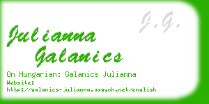 julianna galanics business card